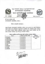 वडा स्तरमा योजना तथा कार्यक्रम सम्झौंता र बैकं खाता सञ्चालन गर्ने सम्बन्धी सूचना ।