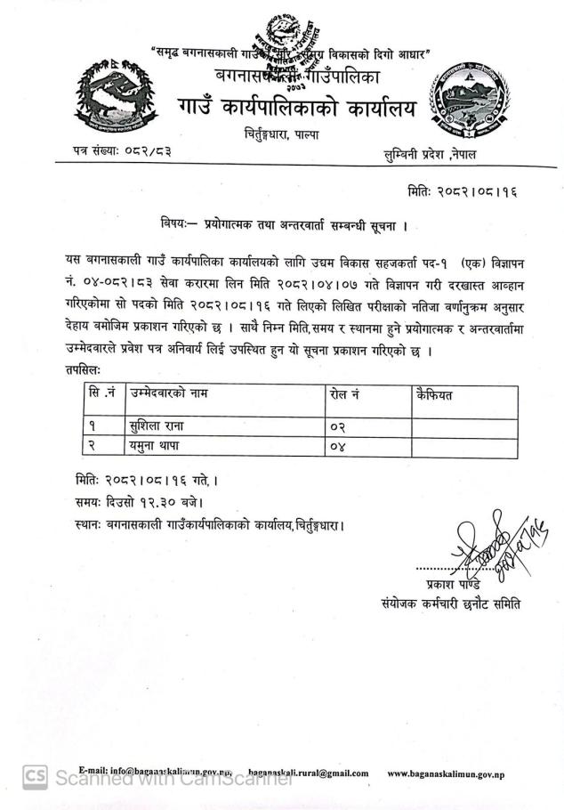 प्रयोगात्मक तथा अन्तरवार्ता सम्बन्धी सूचना