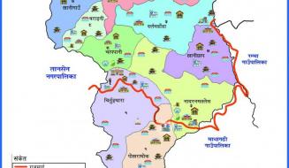 बगनासकाली गाउँपालिकाको नक्सा 